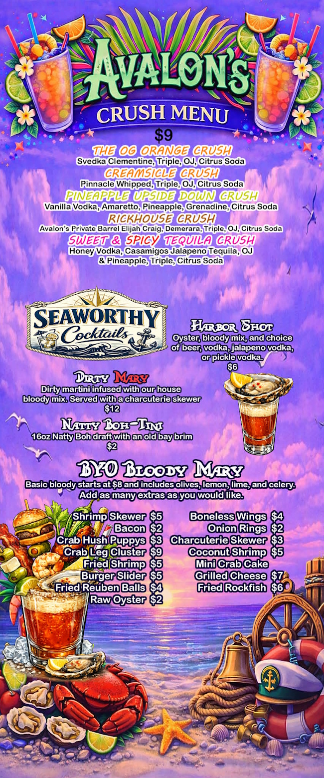 Avalon Ale House Rickhouse Speakeasy Speak Easy Whiskey Bar Hanover PA 17331 Florida Inspired Bar and Restaurant Nightlife Live Music