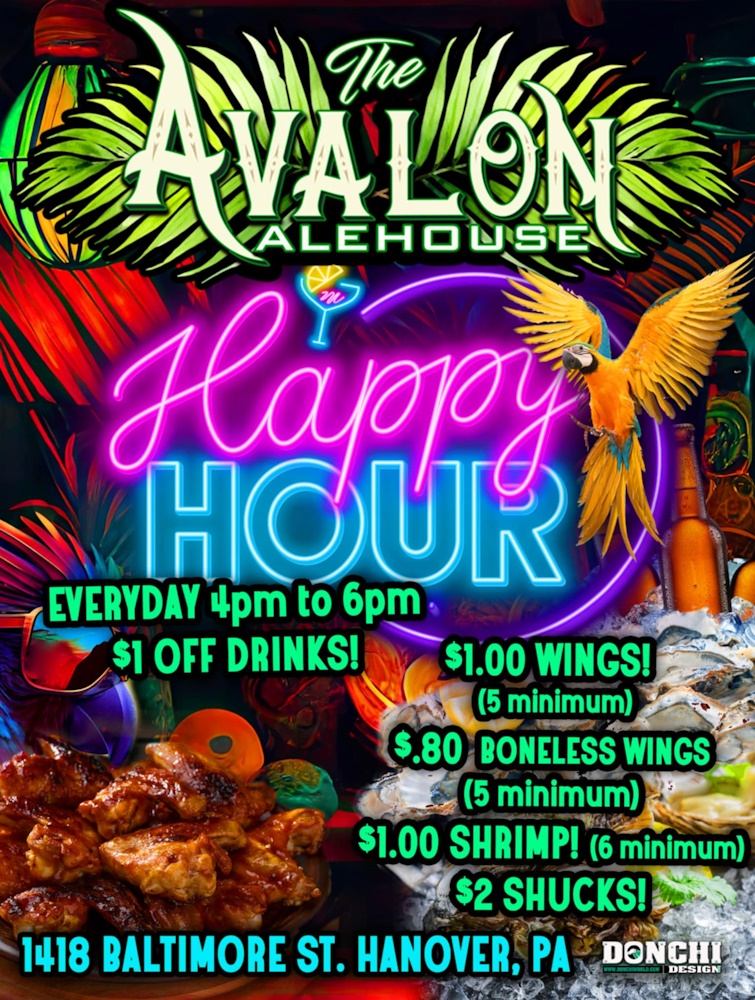 Avalon Ale House Hanover PA 17331 Florida Inspired Bar and Restaurant Nightlife DJ Music Club Scene Dance Party