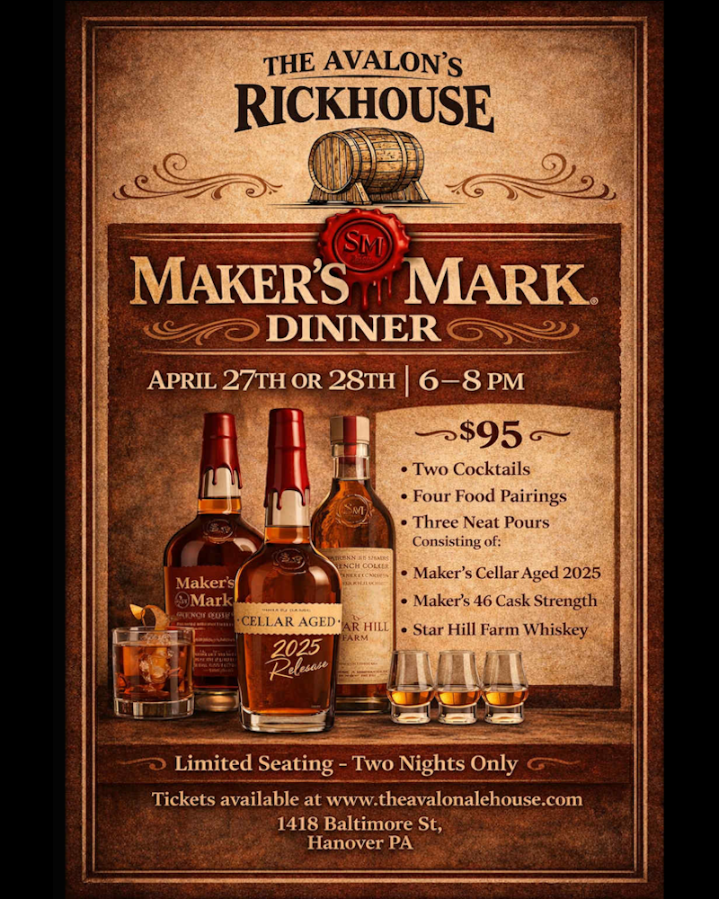 Avalon Ale House Rickhouse Speakeasy Speak Easy Whiskey Bar Hanover PA 17331 Florida Inspired Bar and Restaurant Nightlife Live Music