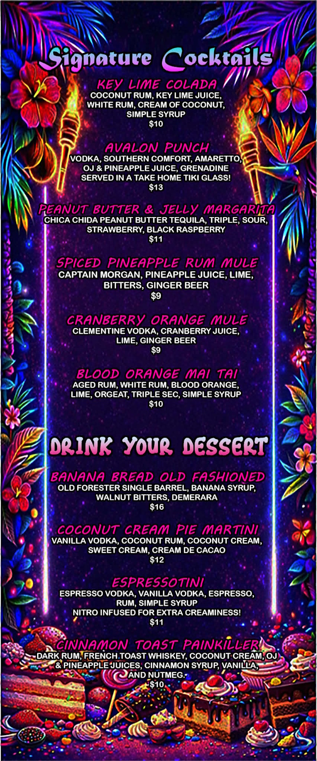 Avalon Ale House Rickhouse Speakeasy Speak Easy Whiskey Bar Hanover PA 17331 Florida Inspired Bar and Restaurant Nightlife Live Music